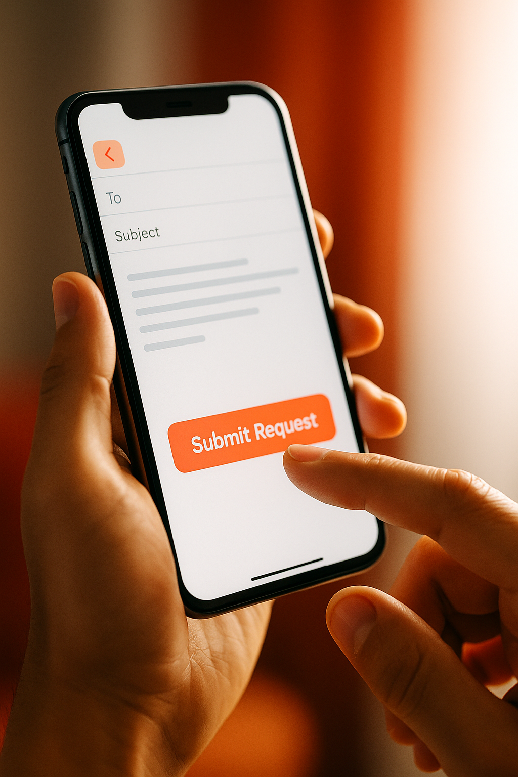 envie a solicitaçao